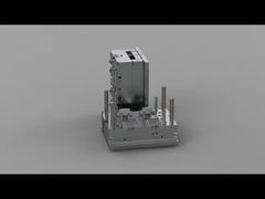 Braket kotak pengisian earphone transparan (1 * 4) / Pelari dingin / Cetakan tiga pelat No.24201